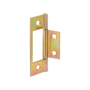 FHC Bi-Fold Door Hinges - Non-Mortise Style - Brass Plated (2 Pack)