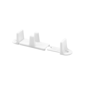 FHC 1" White Nylon - Adjustable By-Pass Door Guide (2-Pack)