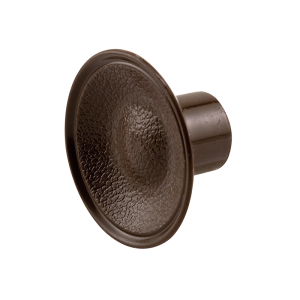 FHC Bi-Fold Door Knobs - 1-13/16" - Outside Diameter - Plastic Construction - Brown - Includes Fasteners (10 Pack)