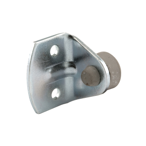 FHC By-Pass Door Bumper - 5/8" Diameter Stop - Steel Bracket - Gray Rubber Bumper (Single Pack)
