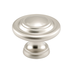 FHC Bi-Fold Door Knob - Replace Old Or Unsightly Knobs - 1-11/16” Outside Diameter - Diecast - Satin Nickel Plated (Single Pack)