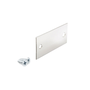 FHC End Cap for 3/4" Glass Narrow Shallow U-Channel - Brushed Stainless