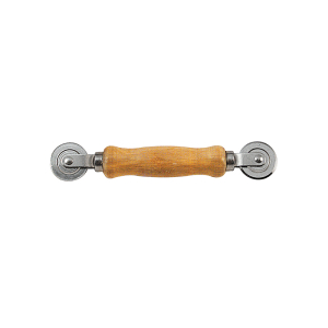 FHC Screen Rolling Tool With Wood Handle And Steel Ball Bearing Wheels