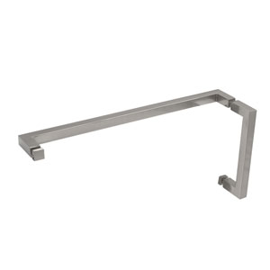 FHC 6" x 24" Square Pull / Towel Bar Combo - Brushed Nickel