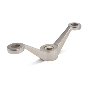 FHC Post Mount Spider Fitting Double Arm - Brushed Stainless