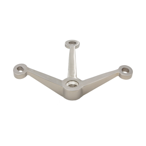 FHC Post Mount Spider Fitting Three Way Arm - Brushed Stainless