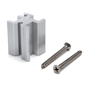 FHC 1-5/16" Square Mounting Base Kit for Partition Post - 1.5" Length