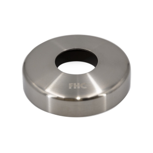 FHC Flange Cover Plate For 1.9" Pipe Rail - Brushed Stainless