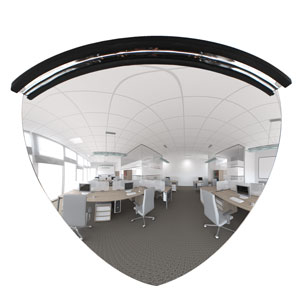 FHC 26'' Acrylic Quarter Dome 90 Degree Mirror