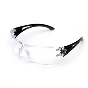 FHC UV Resistant Anti-Fog Safety Eyewear - Black/Clear Lens