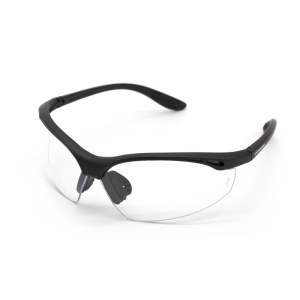 FHC Lightweight Safety Glasses - Black/Clear Lens
