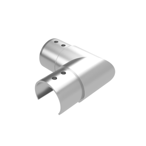 FHC Top Rail Round Fitting 1.66" Diameter 90° Elbow - Brushed Stainless