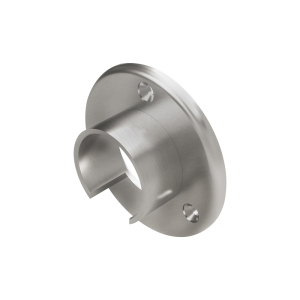 FHC Top Rail Fitting - 1.66" Diameter Wall Flange - Brushed Stainless