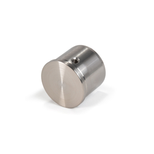 FHC 1.9" Diameter End Cap for Round Cap Rail Fitting - Brushed Stainless 304