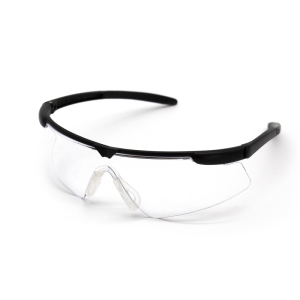 FHC Wraparound Safety Eyewear - Black/Clear Lens
