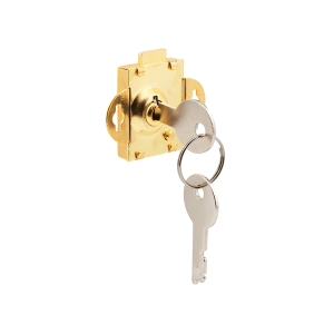 FHC Mail Box Lock - 3/16" Throw - Steel - Brass Plated (Single Pack)