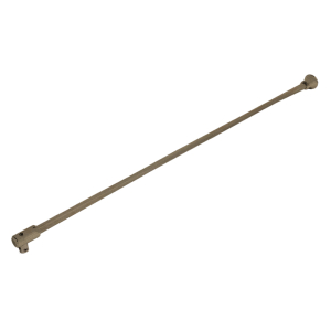 FHC Support Bar 39" Long Fixed Panel Wall-to-Glass for 3/8" to 1/2" Glass - Brushed Bronze 