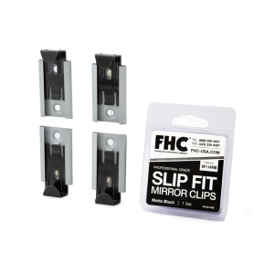 FHC Slip Fit Mirror Clip Set - Matte Black