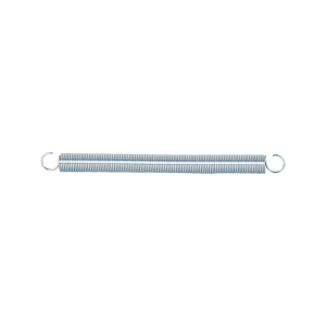 FHC Extension Spring - Spring Steel Construction - Nickel-Plated Finish - 0.105 Ga x 1" x 12" - Single Loop Open - (1-Pack)