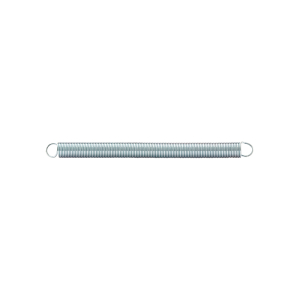 FHC Extension Spring - Spring Steel Construction - Nickel-Plated Finish - 0.025 Ga x 1/4" x 3-1/4" - Closed Single Loop - (2-Pack)