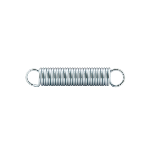 FHC Extension Spring - Spring Steel Construction - Nickel-Plated Finish - 0.072 Ga x 9/16" x 2-7/8" - Closed Single Loop - (2-Pack)