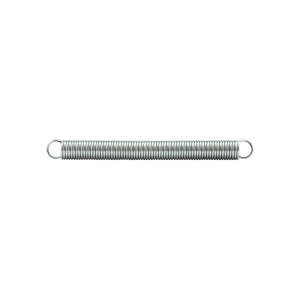FHC Extension Spring - Spring Steel Construction - Nickel-Plated Finish - 0.072 Ga x 9/16" x 6" - Closed Single Loop - (2 Pack)