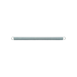 FHC Extension Spring - Spring Steel Construction - Nickel-Plated Finish - 0.047 Ga x 3/8" x 6-1/2" - Single Loop Open - (2-Pack)