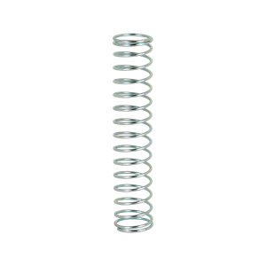FHC Compression Spring - Spring Steel Construction - Nickel-Plated Finish - 0.031 Ga x 7/16" x 2-1/8" - (4-Pack)