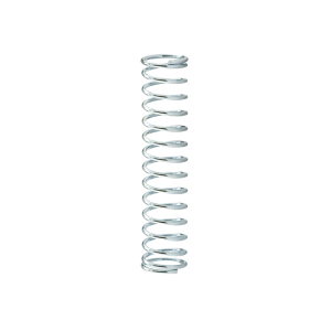 FHC Compression Spring - Spring Steel Construction - Nickel-Plated Finish - 0.035 Ga x 3/8" x 1-3/4" - (4-Pack)