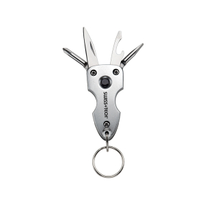 FHC Key Ring Multi-Tool With Led Flashlight - 7-In-1 Tools - Use For Auto