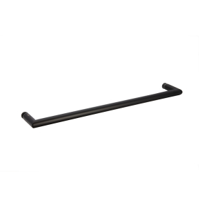 FHC 18" Single-Sided Round Tubing Towel Bar With Mitered Corners - Matte Black
