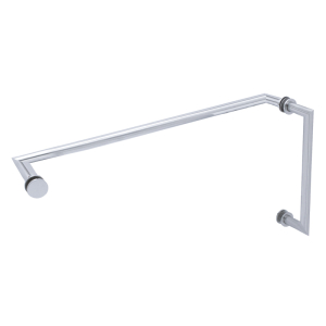 FHC 6" x 24" Mitered Pull/Towel Bar Combo 
