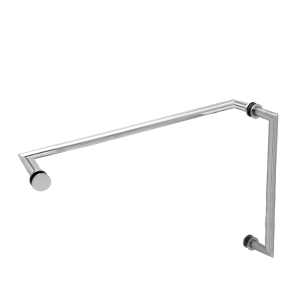 FHC 8" x 18" Mitered Pull/Towel Bar Combo 