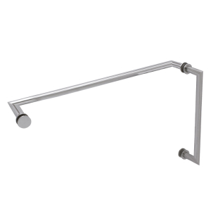 FHC 8" x 24" Mitered Pull/Towel Bar Combo 