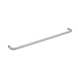FHC 20" Tubular Towel Bar Single-Sided No Washers for 1/4" to 1/2" Glass - Brushed Nickel 