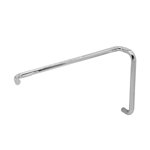 FHC 8" x 22" Tubular Pull/Towel Bar Combo No Washers for 1/4" to 1/2" Glass  