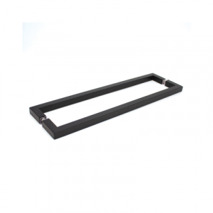 FHC 24" Back-to-Back Square Towel Bars With Mitered Corners - Matte Black