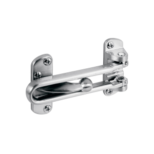 FHC Swing Bar Lock For Hinged Swing-In Doors - 3-7/8” Bar Length - Diecast Zinc Construction With A Satin Nickel Finish (Single Pack)