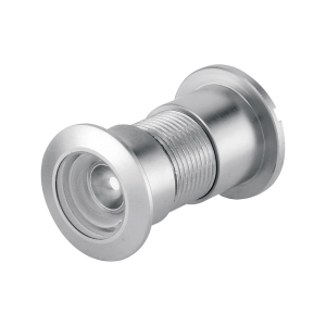 FHC Door Viewer - 15/16" x 130 Degree - Diecast Housing - Glass Lens - Solid Brass End Caps - Satin Nickel Finish (Single Pack)