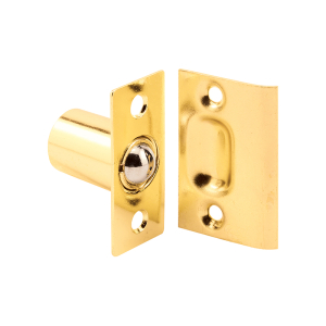 FHC 27/32" Brass-Plated Housing And Plates - Steel Ball Catch And Inner Spring For Use With Hinged Doors (Single Pack)