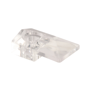 FHC Mirror Clips - Modern 1/8" Glass Offset - Clear Acrylic Construction (6 Pack)