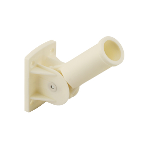 FHC 1" - White Uv Resistant - Plastic Flagpole Bracket (Single Pack)