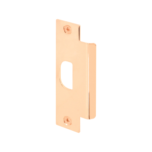 FHC Asa Commercial Solid Polished Brass Strike Plate (Single Pack)