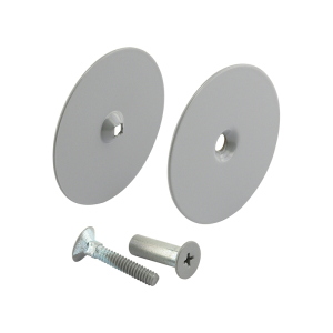 FHC Door Hole Cover Plate - 2-5/8" Diameter - Finished In Gray Primer (Single Pack)