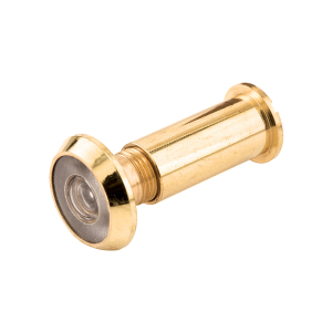 FHC Door Viewer - 1/2" x 200-Degree - Solid Brass Housing - Glass Lens Is U.L. Listed - Polished Brass Finish (Single Pack)