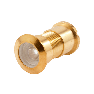 FHC Prdoor Viewer - 15/16" x 130 Degree - Diecast Housing - Glass Lens - Solid Brass End Caps (Single Pack)