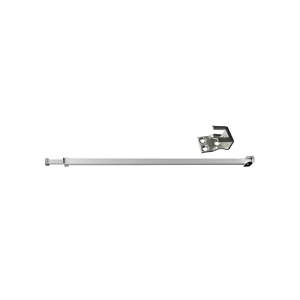 FHC Security Bar For Sliding Patio Doors - Adjustable - Aluminum Construction With Aluminum Finish (Single Pack)