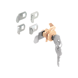 FHC Mailbox Lock - Replacement - Brass Finish - Ilco 1003M Keyway - Opens Counter-Clockwise With 90º Rotation (1 Set)