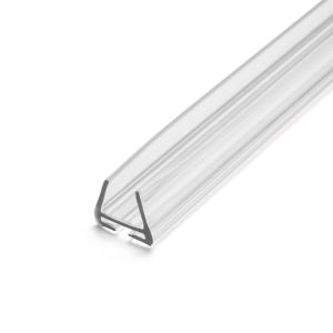 FHC Clear Vertical Weatherstrip Seal For 1/2" Glass - 95" Long