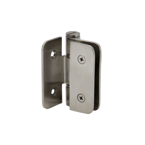 FHC Zephyr Wall Mount Outswing Hinge for 3/8" Glass - Brushed Stainless 